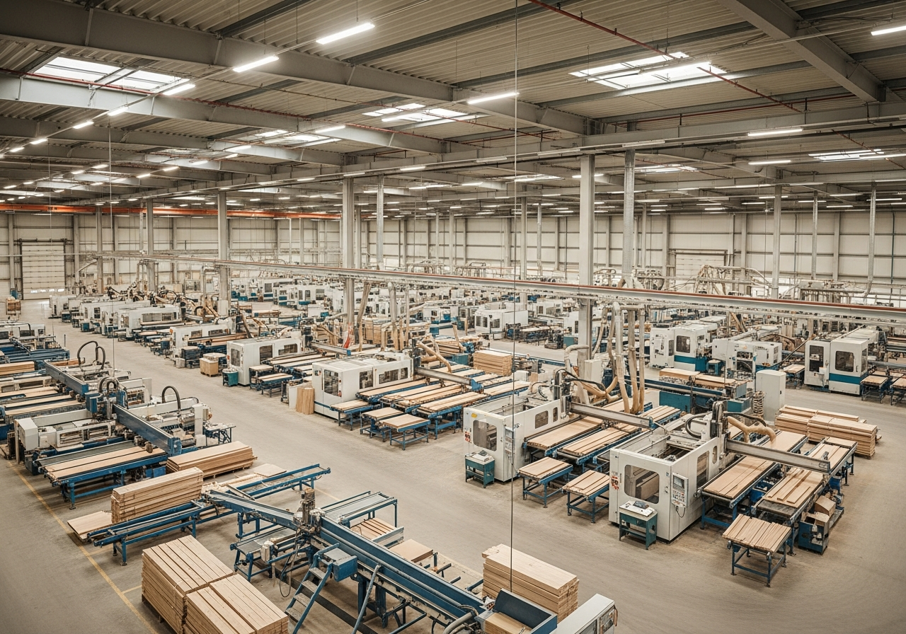 Крупное деревообрабатывающее производство ВУДИНИ